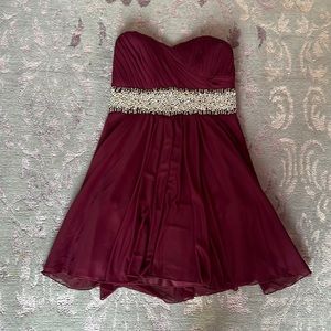Juniors Size 7 Strapless Dress